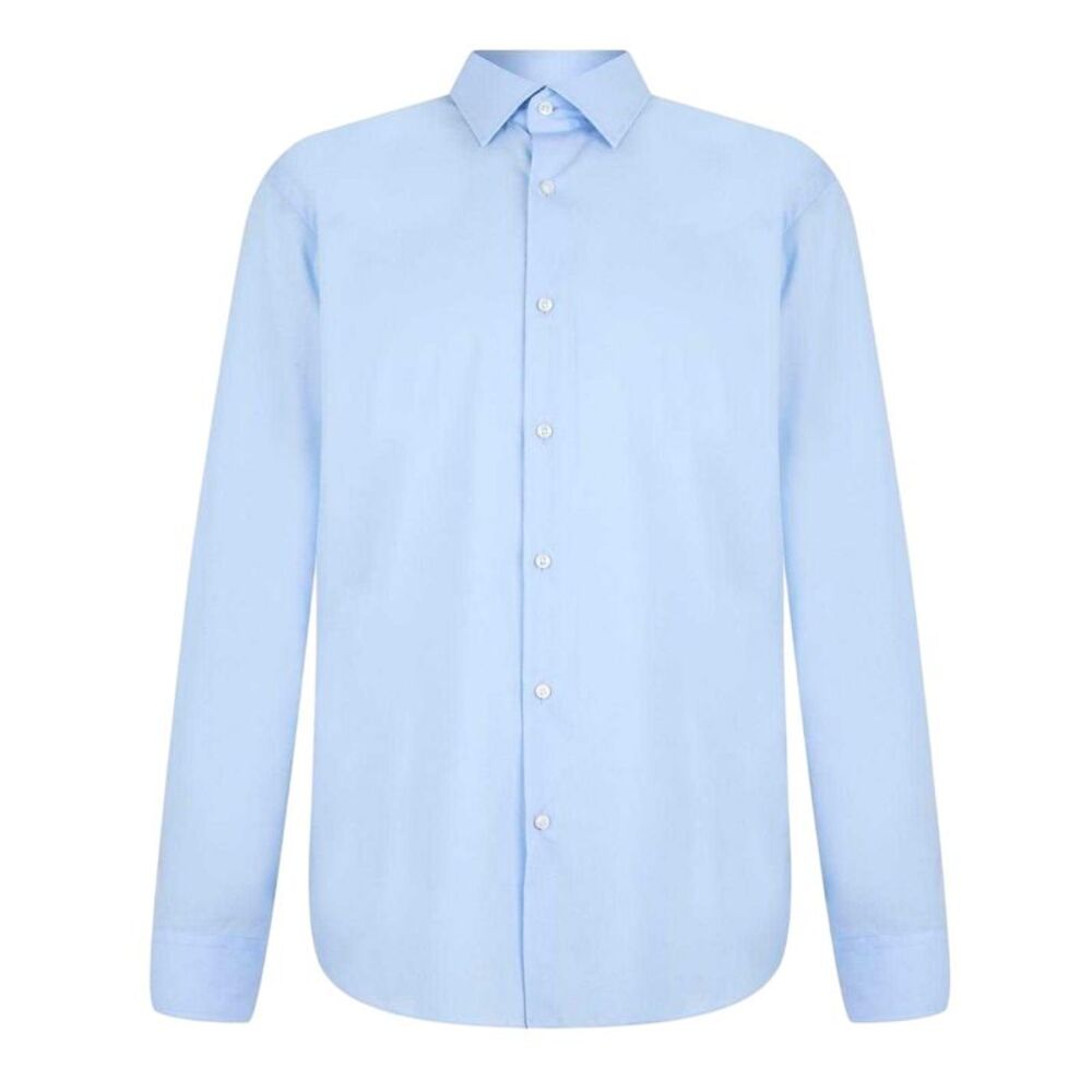 Boss Mens Joe Kent Collar Long-Sleeved Shirt / Pale Blue